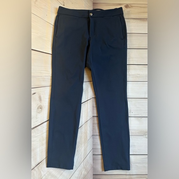 Lululemon pants men’s Athletic 34x33 Blue Slim Fit chino Performance preppy - Picture 1 of 10